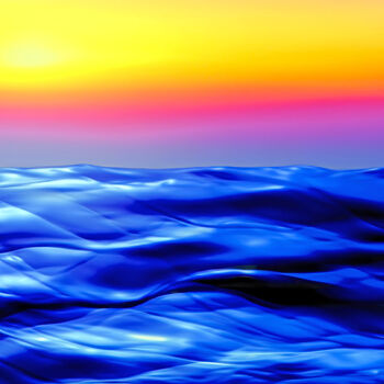 Digital Arts titled "Sunset III" by Viktor Artemev, Original Artwork, Digital Painting