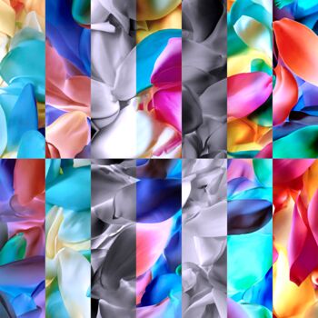 Arts numériques intitulée "Petals II" par Viktor Artemev, Œuvre d'art originale, Image générée par l'IA