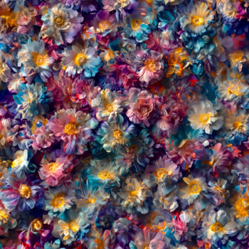 Digital Arts titled "Flowers 22" by Viktor Artemev, Original Artwork, Digital Painting