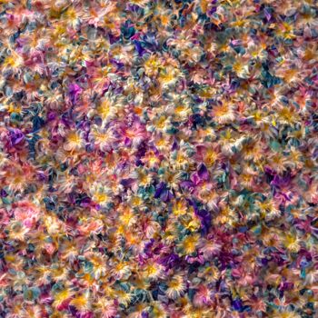 Arts numériques intitulée "Floral Pollock" par Viktor Artemev, Œuvre d'art originale, Peinture numérique