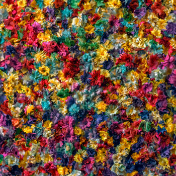 Цифровое искусство под названием "Floral Pollock II" - Viktor Artemev, Подлинное произведение искусства, Цифровая живопись