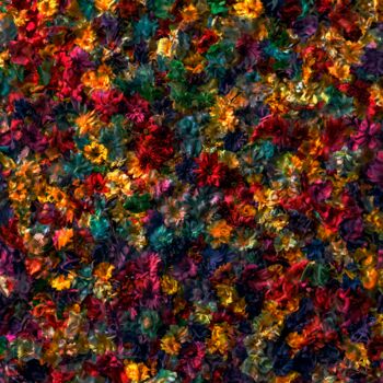 Digital Arts titled "Floral constellation" by Viktor Artemev, Original Artwork, Digital Painting