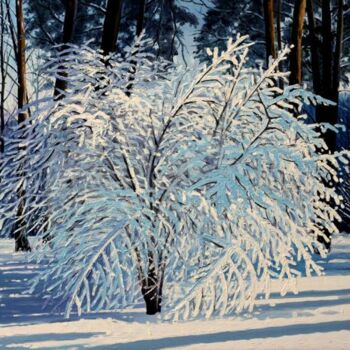 Картина под названием "Скумпия в белом нар…" - Виктор Бабкин, Подлинное произведение искусства, Масло