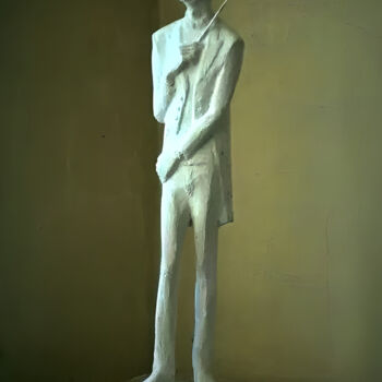 Скульптура под названием "Игорь Стравинский" - Виктор Безумов, Подлинное произведение искусства, Гипс