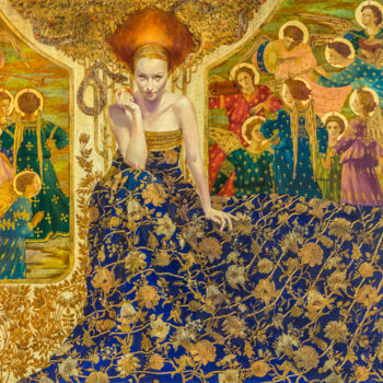 Malarstwo zatytułowany „Temptation” autorstwa Viktor Horiaiev, Oryginalna praca, Olej
