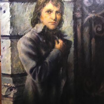 Картина под названием "Портрет Бонапарта в…" - Viktor Kalmykov, Подлинное произведение искусства, Масло