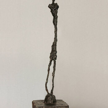 Sculpture intitulée "Man-wind" par Viktor Konoval, Œuvre d'art originale, Bronze