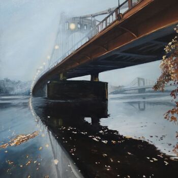 Peinture intitulée "The Bridge" par Vistor Korotkov, Œuvre d'art originale, Huile