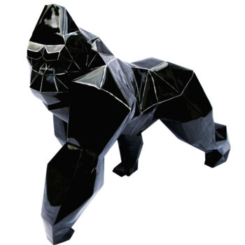 「Gorille」というタイトルの彫刻 Viktor Mによって, オリジナルのアートワーク, 樹脂