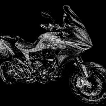 Fotografia intitolato "Travel Motorbike MV…" da Viktor Rybas (Victor Ribas), Opera d'arte originale, Light Painting