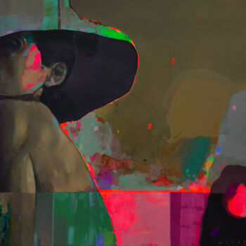 Malerei mit dem Titel "Prominences of the…" von Viktor Sheleg, Original-Kunstwerk, Öl