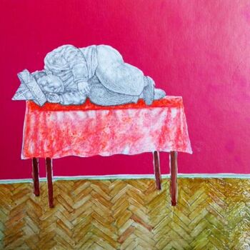 Картина под названием "сон" - Viktor Solodky, Подлинное произведение искусства, Масло
