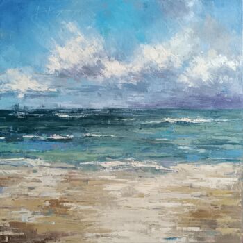 Картина под названием "Sea breeze oil on c…" - Виктория Кернер, Подлинное произведение искусства, Масло Установлен на Деревя…