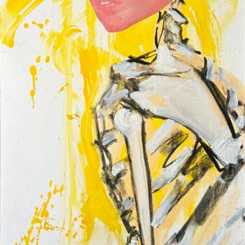 Картина под названием "Жар-птица" - Виктория Роскош, Подлинное произведение искусства, Масло