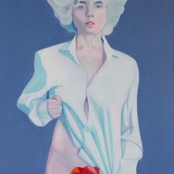 Картина под названием ""She"" - Виктория Шершнева, Подлинное произведение искусства, Масло