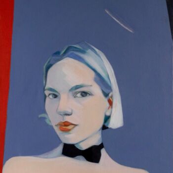 Картина под названием "“Not an angel"" - Виктория Шершнева, Подлинное произведение искусства, Масло