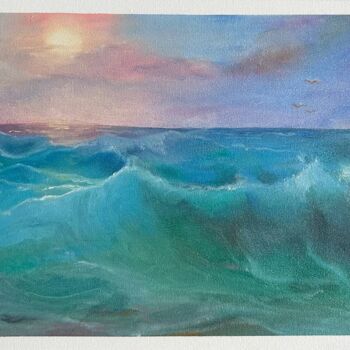 Pintura titulada "Sea" por Viktoria Sokolova, Obra de arte original, Oleo
