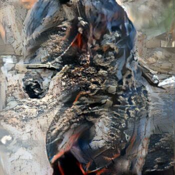 Digital Arts titled "fire Horse2" by Viktoriay Bozhko, Original Artwork, Digital Painting