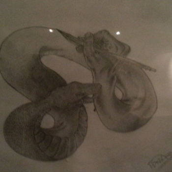 绘画 标题为“Snake” 由Viktorija Gurskaite, 原创艺术品