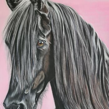 "Equestrian Horse" başlıklı Resim Viktoriya Nasyrova tarafından, Orijinal sanat, Pastel