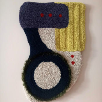 纺织艺术 标题为“SGT1. Abstract fibe…” 由Viktoriya Shpetna, 原创艺术品, 刺绣