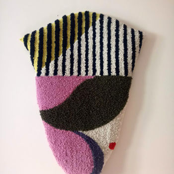 纺织艺术 标题为“SGT2.  Abstract fib…” 由Viktoriya Shpetna, 原创艺术品, 刺绣