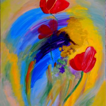 "Poppies" başlıklı Tablo Viktoriya Korzheva tarafından, Orijinal sanat, Akrilik