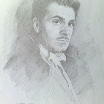 Dibujo titulada "Laurence Olivier" por Viktoria Korotaeva, Obra de arte original, Otro
