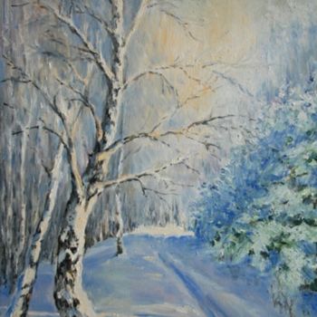 Картина под названием "Зимняя сказка" - Viktoria Korotaeva, Подлинное произведение искусства, Другой