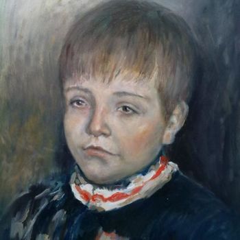 Картина под названием "Илья" - Viktoria Korotaeva, Подлинное произведение искусства, Масло