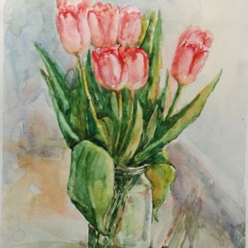 绘画 标题为“Тюльпаны” 由Viktoria Korotaeva, 原创艺术品, 其他