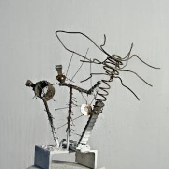 Sculpture intitulée "Dragonfly" par Vilgeniy Melnikov, Œuvre d'art originale