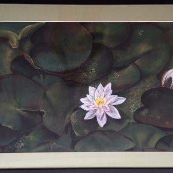 Painting titled "Water lily" by Vili Zheko, Original Artwork, Pastel