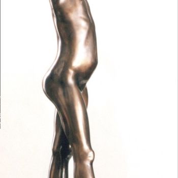 Sculpture titled "girl" by Vildar Iusupov, Original Artwork, Bronze