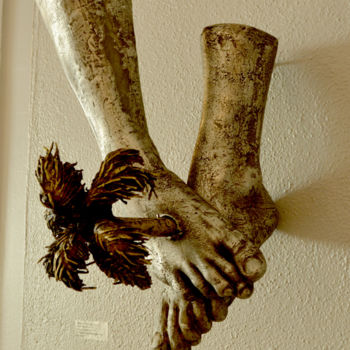 Sculptuur getiteld "Way, true, Life" door Camilo Villalvilla Soto, Origineel Kunstwerk, Gietwerk