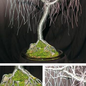 Sculpture titled "GENTLE WILLOW  - Wi…" by Sal Villano, Original Artwork, Mixed Media