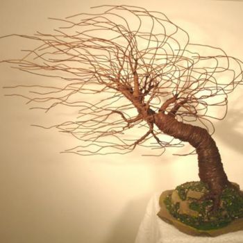 Sculpture titled "MIGHTY WIND SWEPT -…" by Sal Villano, Original Artwork, Mixed Media