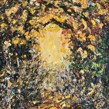 Pittura intitolato "Autumn Forest Impas…" da Vilma Gataveckiene, Opera d'arte originale, Olio