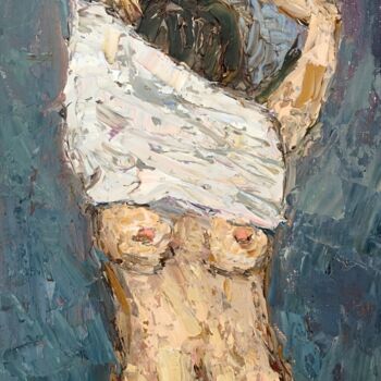 Figurative Sensual Oil Painting On Canvas Board