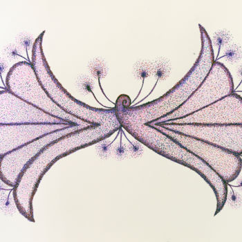Desenho intitulada "Borboleta fadinha" por Vilma Parra, Obras de arte originais