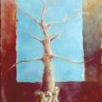 Painting titled "Tree 4" by Christiane Van Marsenille, Original Artwork, Oil