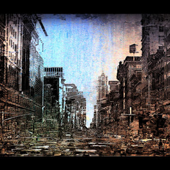 Arte digitale intitolato "New-york" da Vince Dark, Opera d'arte originale
