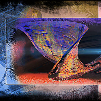 Digital Arts titled "Spatial Energy" by Vince Dark, Original Artwork, Digital Painting