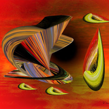 Digitale Kunst mit dem Titel "calypso.jpg" von Vince Dark, Original-Kunstwerk, Digitale Malerei