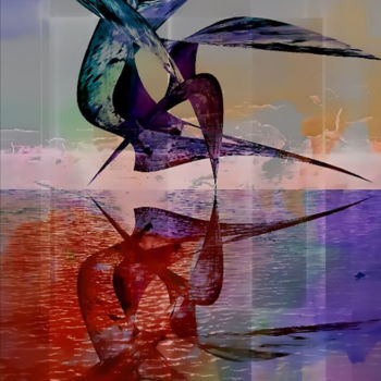 "Duel D'oiseaux Ephé…" başlıklı Dijital Sanat Vince Dark tarafından, Orijinal sanat, Dijital Resim
