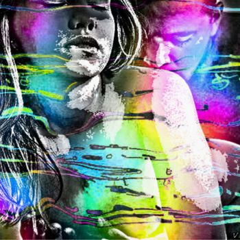 Digitale Kunst mit dem Titel "True Colors True Lo…" von Vince Dark, Original-Kunstwerk, Digitale Malerei