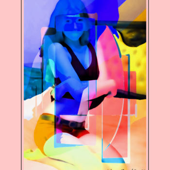 Digitale Kunst mit dem Titel "Mademoiselle Estiva…" von Vince Dark, Original-Kunstwerk, Digitale Malerei
