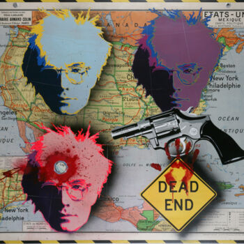 Peinture intitulée "Dead End" par Vincent Aitzegagh, Œuvre d'art originale, Bombe aérosol