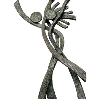 Sculptuur getiteld "Les Amis d'Enfance…" door Vincent Champion-Ercoli, Origineel Kunstwerk, Bronzen