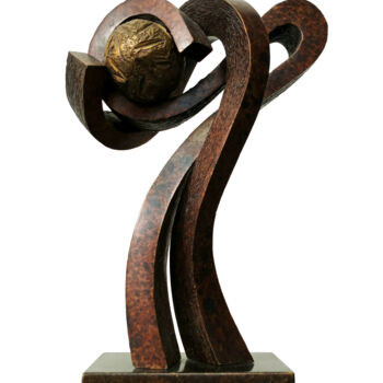 Sculpture titled "La Constance II" by Vincent Champion-Ercoli, Original Artwork, Bronze